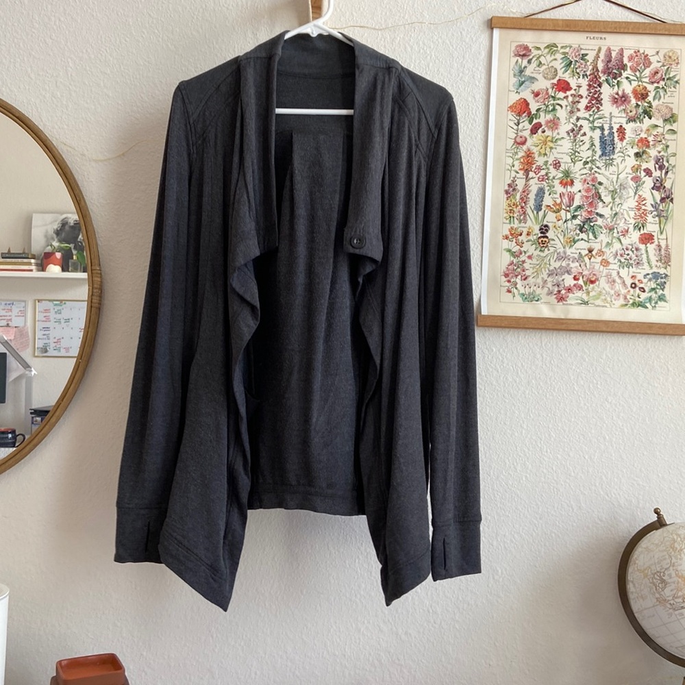 Lululemon wrap sweater grey